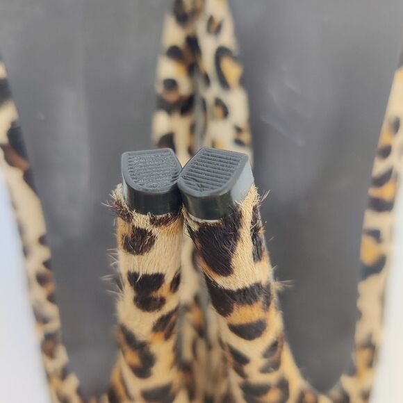 Kelsi Dagger 'Brette' Leopard Print Calf Hair Leather Platform Stiletto Sz 6 - Picture 9 of 15
